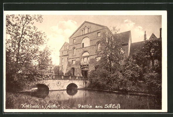 Ansichtskarte Köthen / Anhalt, Partie am Schloss 1936 eBay
